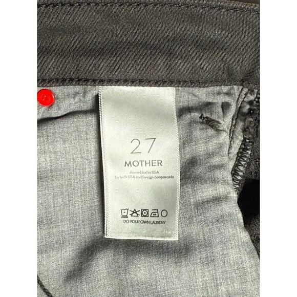 SNACKS! The Crinkle Cut Faded Black Denim Jean Skirt Asymmetrical Rocker Style - Picture 12 of 16